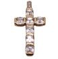 9ct Yellow Gold CZ Cross Pendant