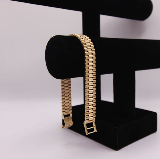 9ct Gold Presidential Bracelet