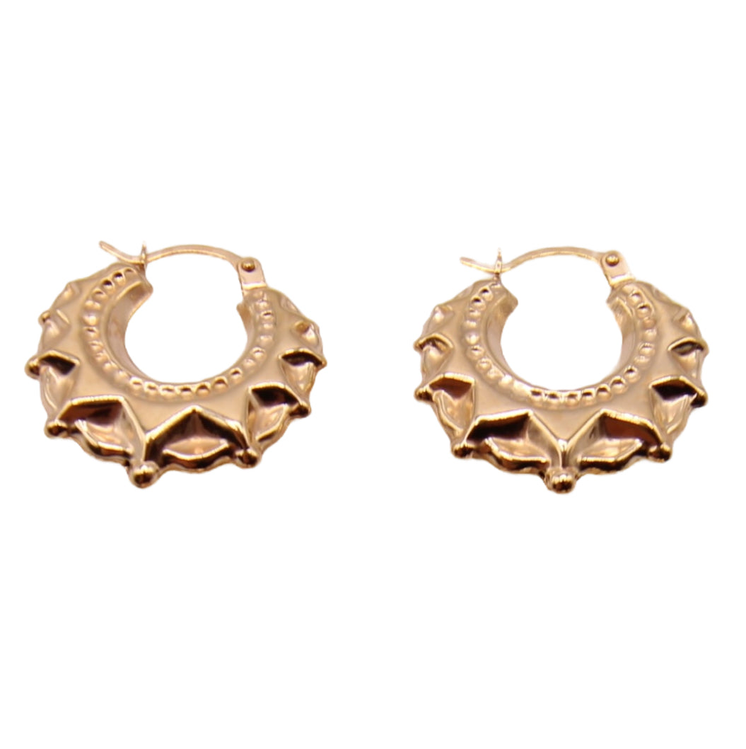 9ct Yellow Gold Small Creole Earrings