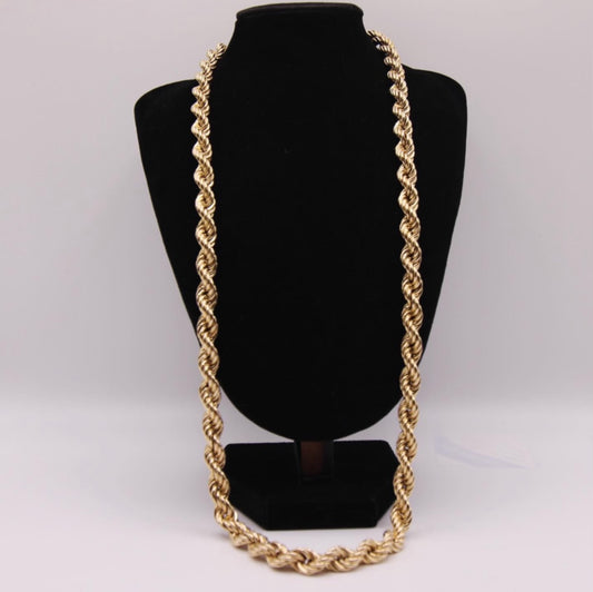 9ct Gold Hollow Rope Chain